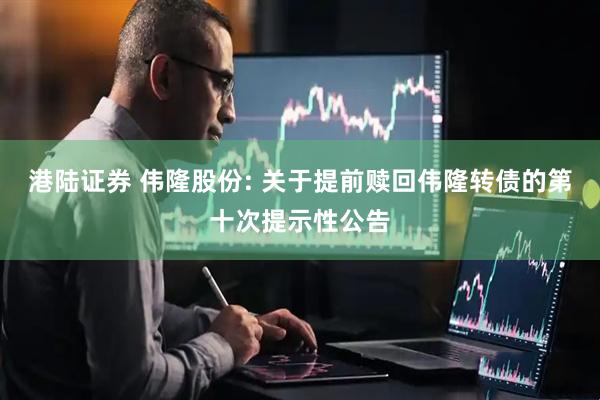 港陆证券 伟隆股份: 关于提前赎回伟隆转债的第十次提示性公告