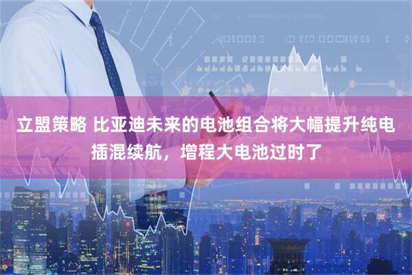 立盟策略 比亚迪未来的电池组合将大幅提升纯电插混续航，增程大电池过时了