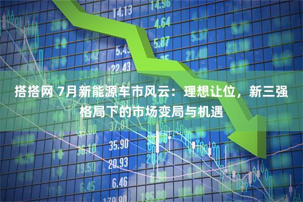 搭搭网 7月新能源车市风云：理想让位，新三强格局下的市场变局与机遇
