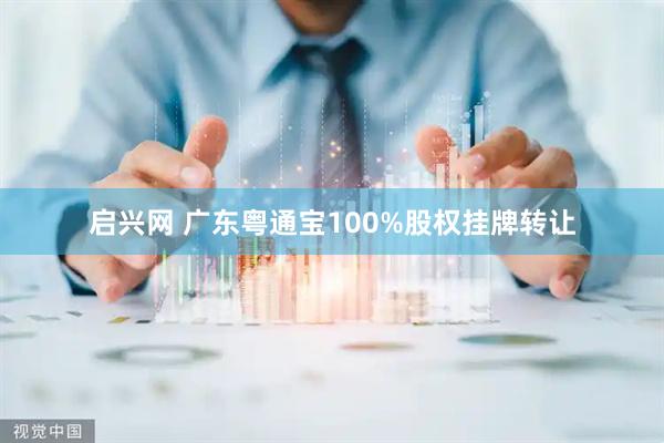 启兴网 广东粤通宝100%股权挂牌转让