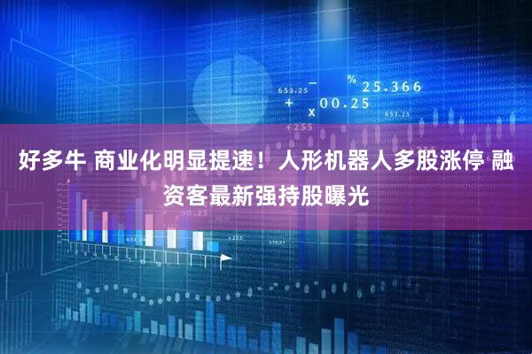 好多牛 商业化明显提速!人形机器人多股涨停 融资客最新强持股曝光
